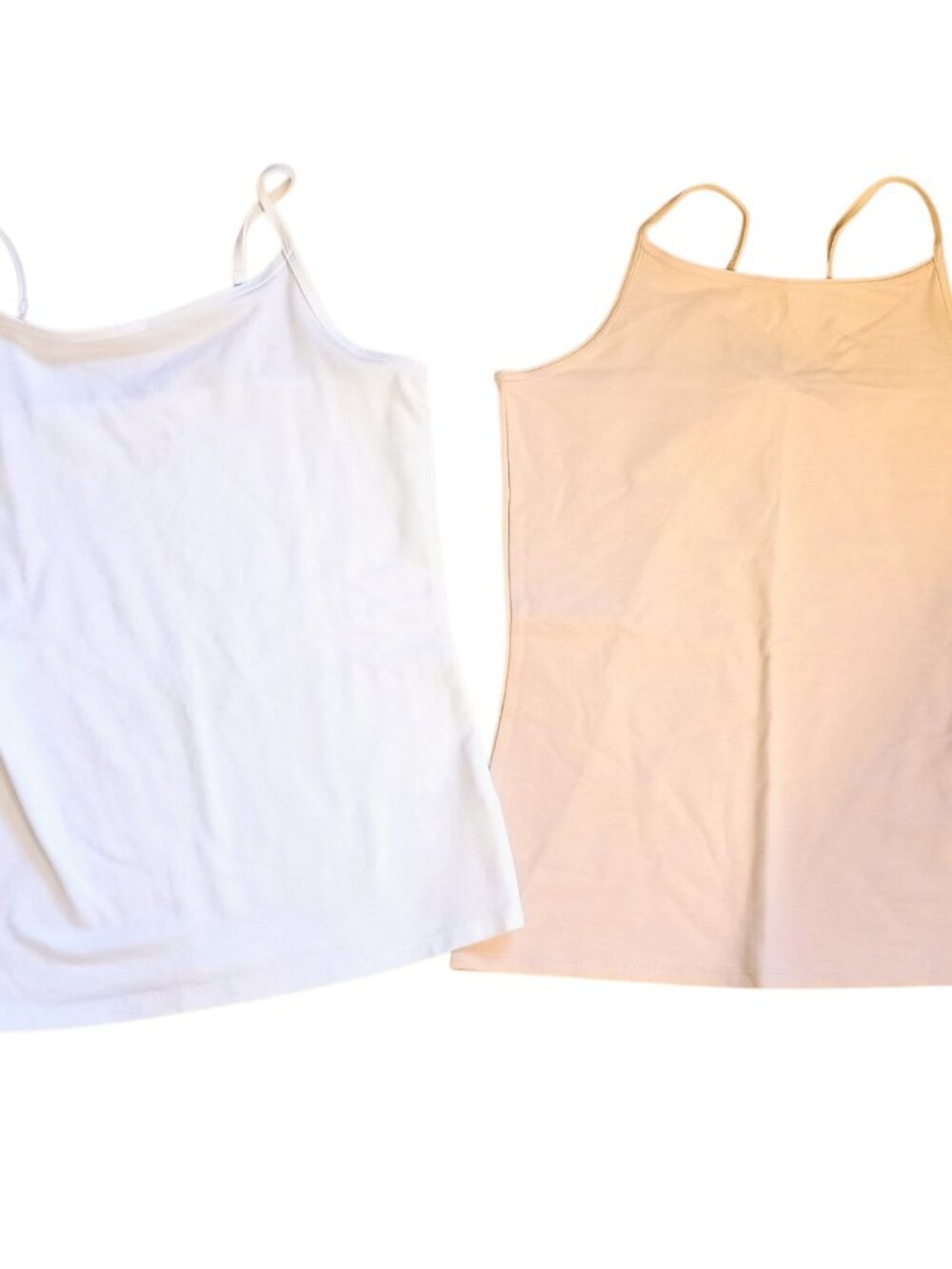 Girl's Tank Top Cat & Jack Tank Top Bundle - Large 10/12 - White and Beige